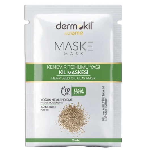 Dermokıl Xtreme  Kenevir Tohumu Yağı Kil Yüz Maskesi 15 Ml