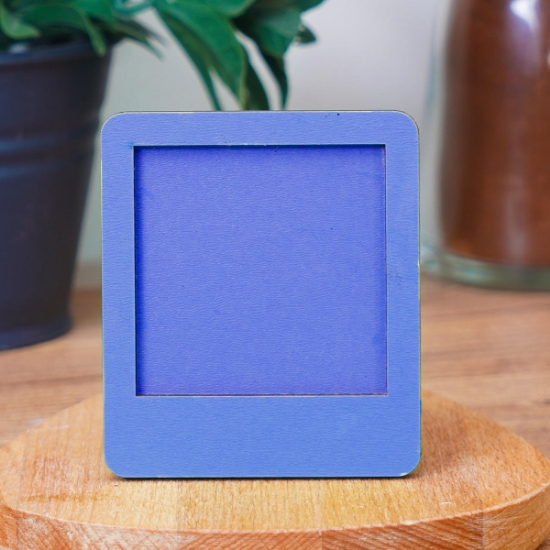 Mini İnstagram Çerçeve 5X5 - Mavi resmi