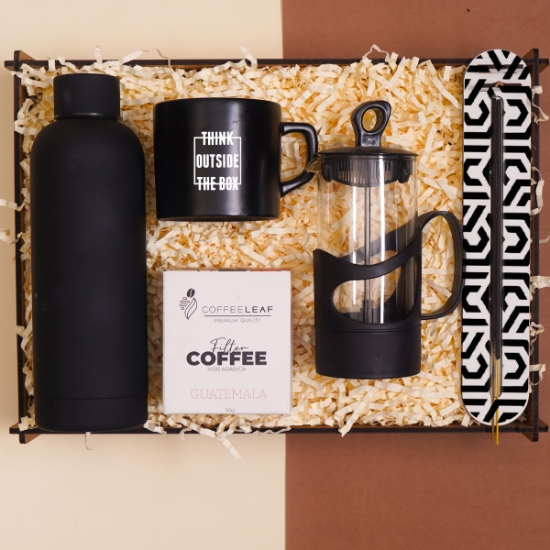 Premium Kahve ve Huzur Kutusu | French Press, Termos, Tütsü ve Filtre Kahve, Kupa Bardak