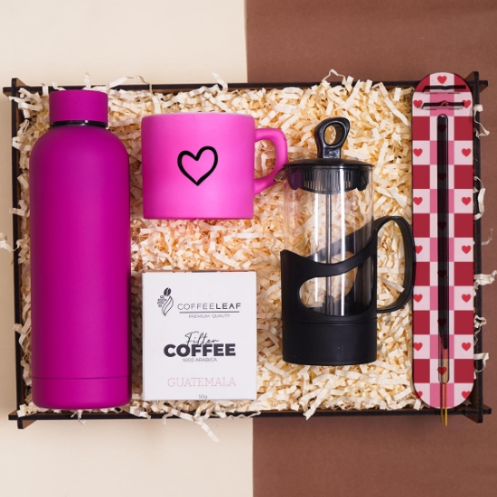 Premium Özel Kutusunda Hediye, Çelik Suluk, Kupa Bardak, French press, Kahve, Tütsü