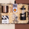 Premium Hediye Kutusu & Bluetooth Hoparlör, French Press, İsveç Çakısı, Çelik Kupa resmi