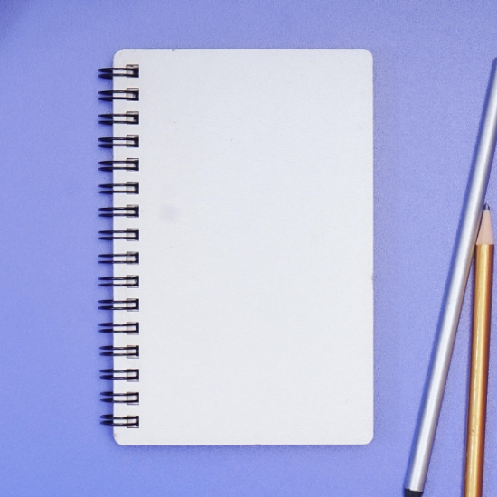 e-graf Ahşap Kapaklı Defter (Mdf)  9x15cm-Beyaz resmi