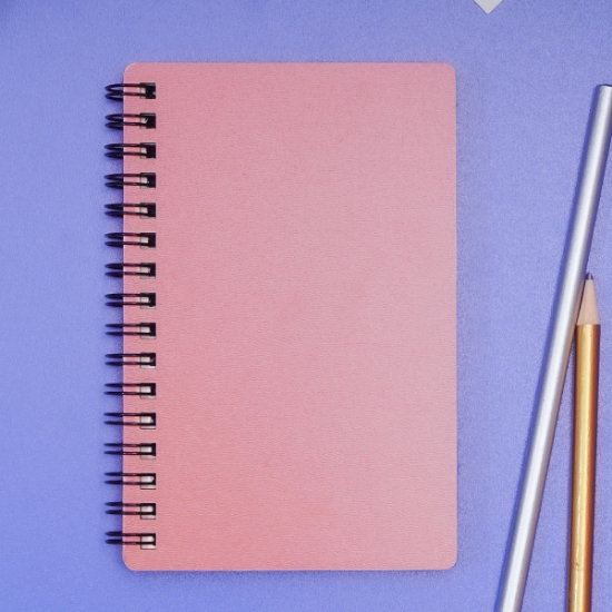 Egraf Ahşap Kapaklı Defter (Mdf)  9x15cm-Pembe