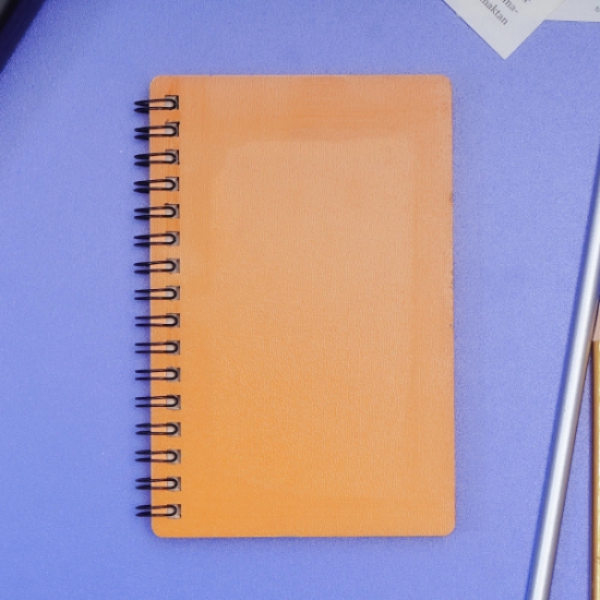 Egraf Ahşap Kapaklı Defter (Mdf)  9x15cm-Turuncu