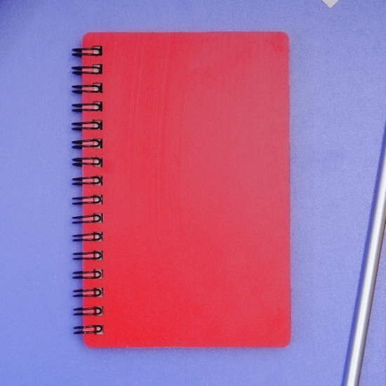 Egraf Ahşap Kapaklı Defter (Mdf)  9x15cm-Kırmızı