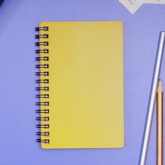 Egraf Ahşap Kapaklı Defter (Mdf)  9x15cm-Sarı