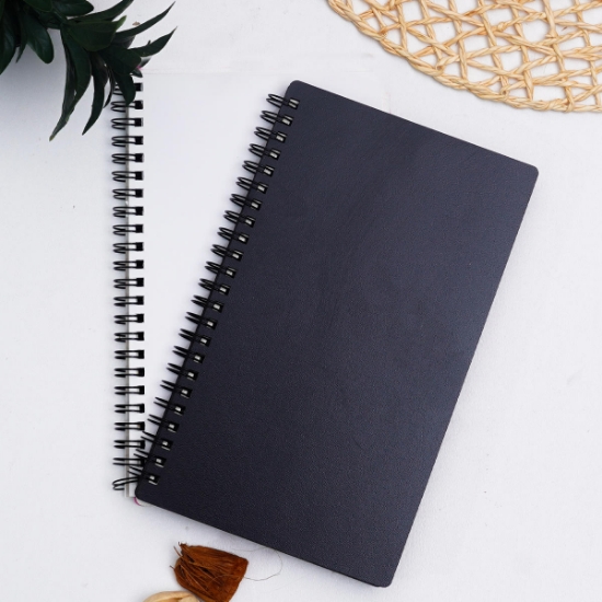 Egraf Ahşap Kapaklı Defter (Mdf)  13x21cm-Siyah