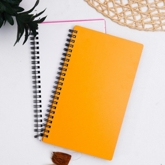 Egraf Ahşap Kapaklı Defter (Mdf)  13x21cm-Turuncu