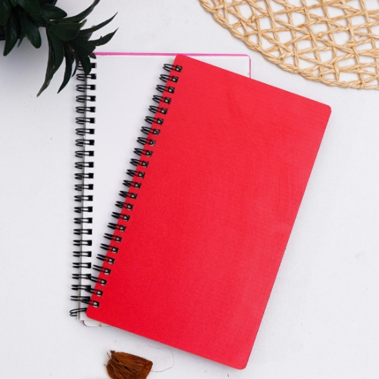 Egraf Ahşap Kapaklı Defter (Mdf)  13x21cm-Kırmızı