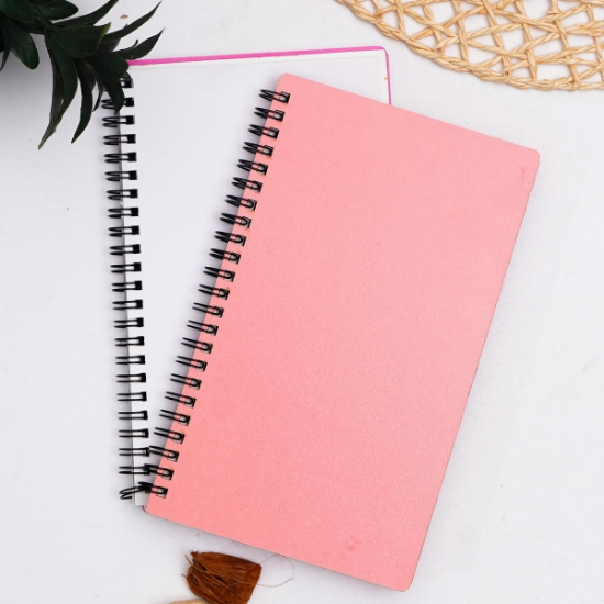 Egraf Ahşap Kapaklı Defter (Mdf)  13x21cm-Pembe