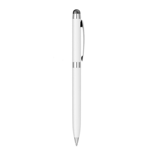 Metal Tükenmez Kalem - Touchpen  Beyaz