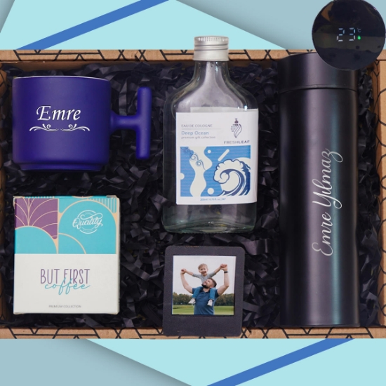 Kişiye Özel Termos, Okyanus Esintisi 200ML Kolonya, Fincan, Çerçeve,Dünya Kahvesi, resmi