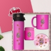 You Grow Girl Hediye Seti – Cam Suluk, Kupa, Kokulu Mum, Bardak Altlığı, Özel Kutulu resmi